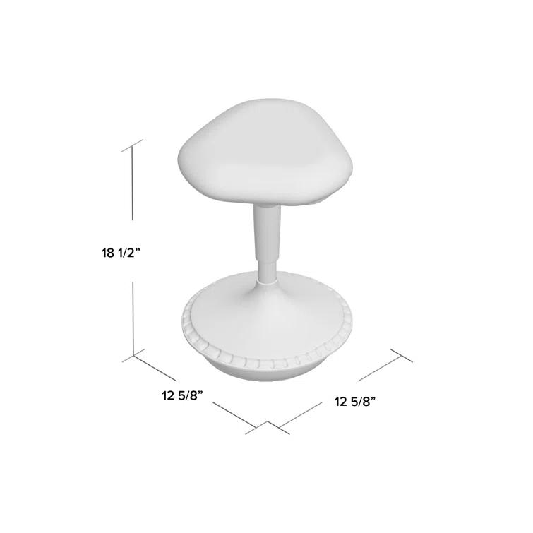 Learniture Adjustable Height Backless Foam-Padded Active Learning Stool