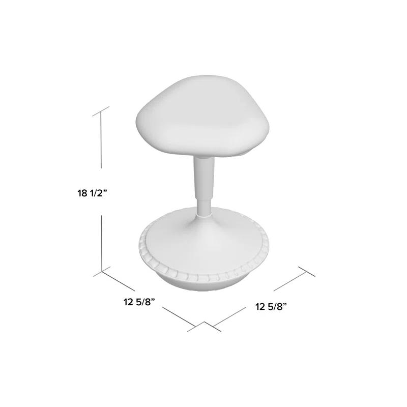 Learniture Adjustable Height Backless Foam-Padded Active Learning Stool
