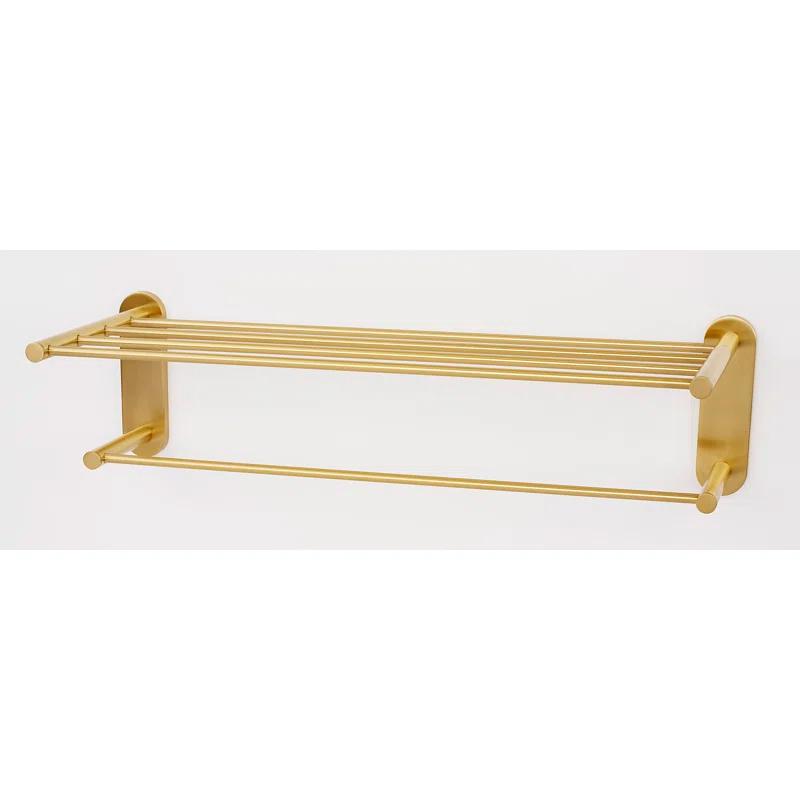 Contemporary I 2 Piece Metal Bracket Shelf with Towel Bar