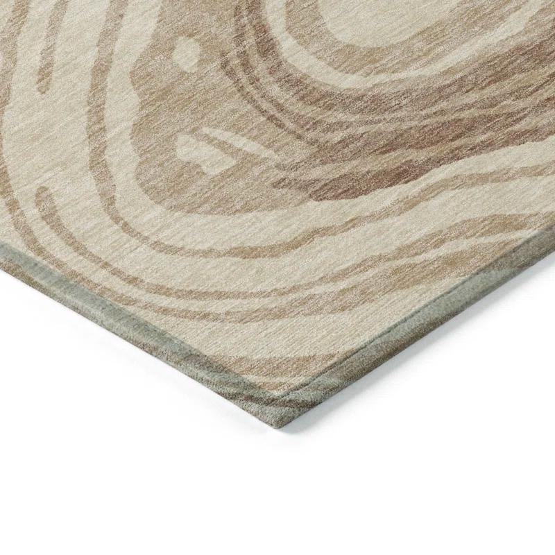 Machine Washable Indoor/Outdoor Chayden ACN1051 Beige Rug