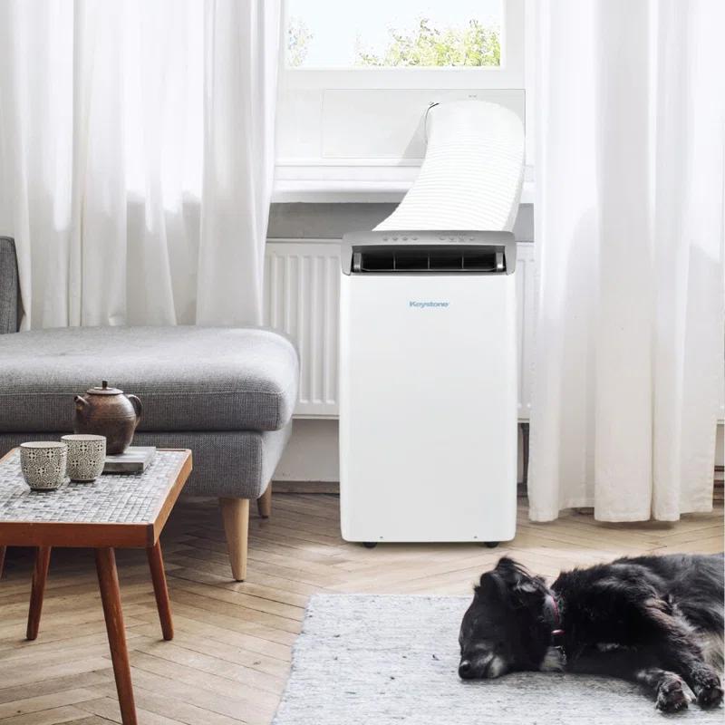 Keystone 12,000 BTU DOE Portable Inverter Air Conditioner with Heater and Remote Control