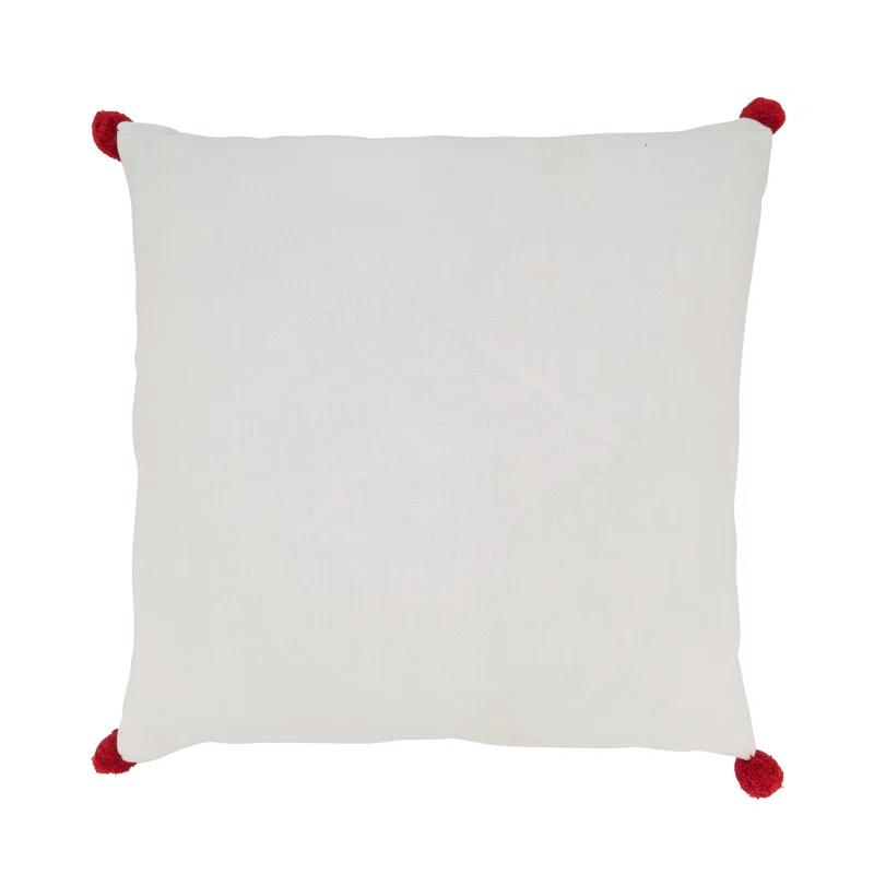 Saro Candy Cane Dreams Peppermints Throw Pillow Cover