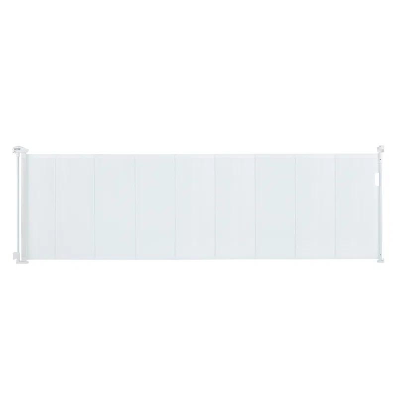 VEVOR Retractable Gate Black Plastic Wall Mounted Pet Gate