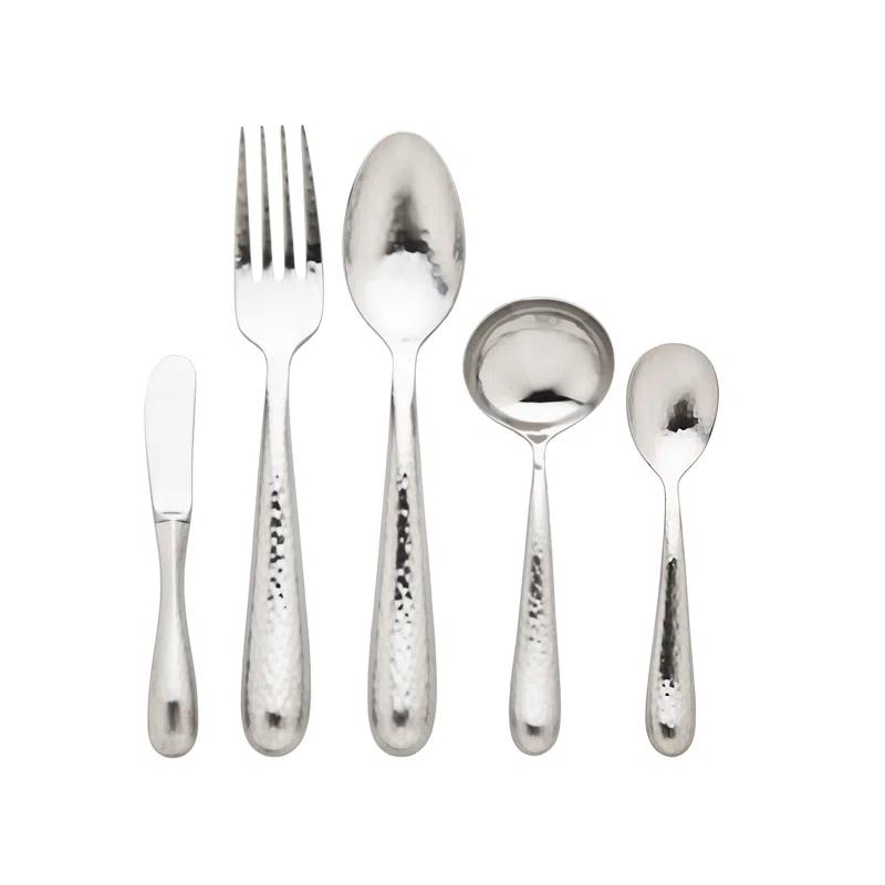 Ricci Argentieri Florence 5 Piece Stainless Steel Hostess Set