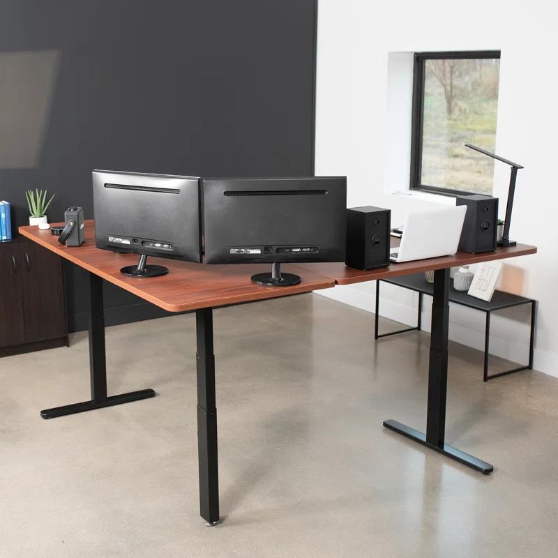 Vivo VIVO Electric 77" x 71" Corner Stand Up Desk, 3E7B Series