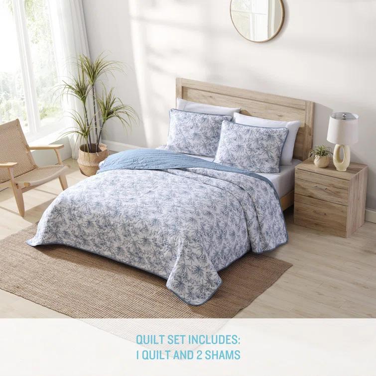 Tommy Bahama Home Tropical Cotton Floral Quilt Set