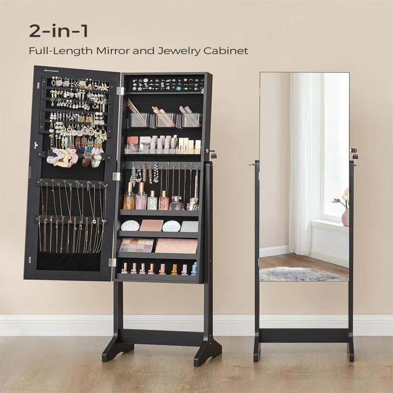 Songmics 16.2'' Wide Freestanding Jewelry Armoire