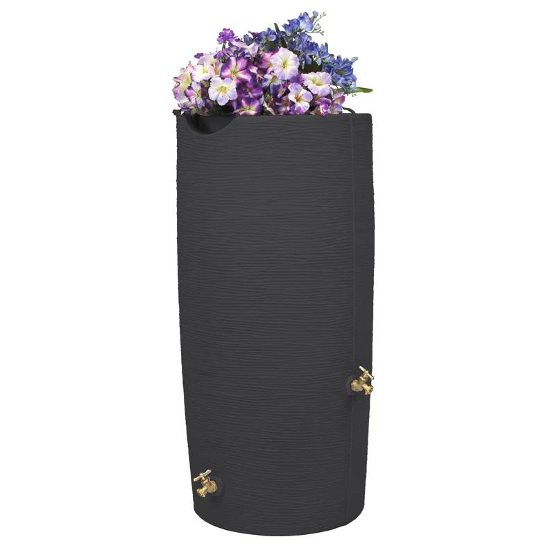 Good Ideas Good Ideas 50 Gallons Plastic Drainable Dual Overflow Planter Rain Barrel