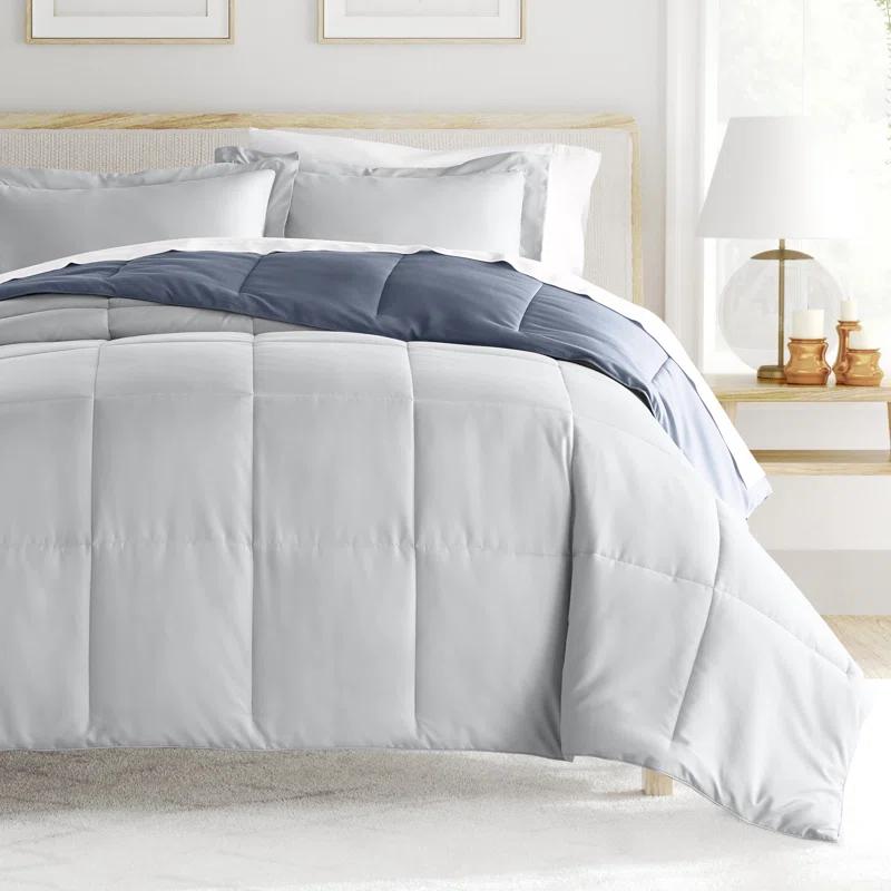 Reversible Down-Alternative Comforter Bedding Set
