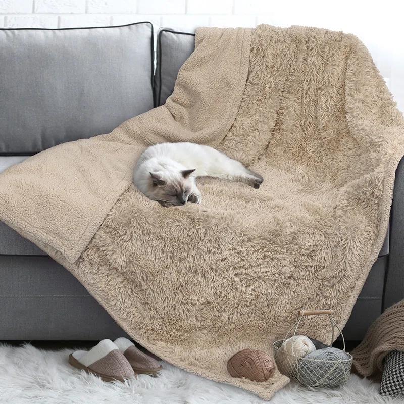 PetAmi Faux Fur Sherpa Pet Blanket