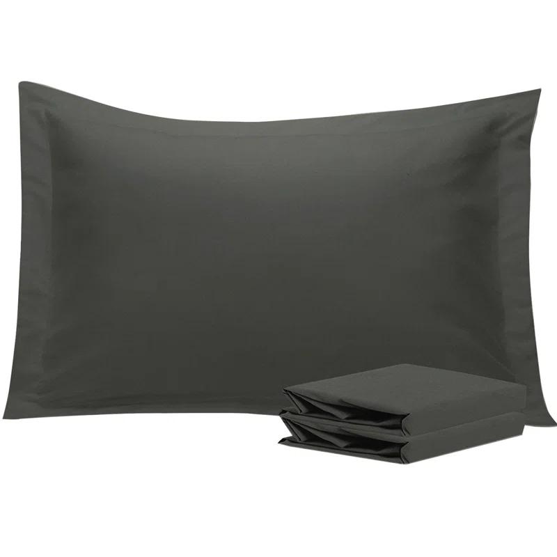 BEFIHO Bed Pillow Shams, 1800 Brushed Microfiber Oxford Pillowcases - NTBAY (Set of 2)