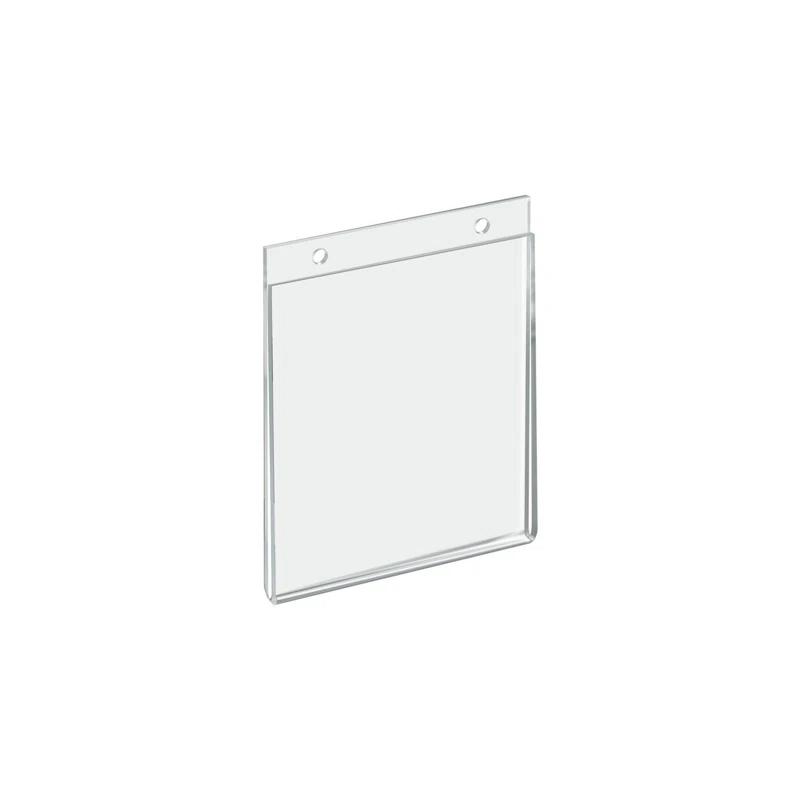 Azar Displays Clear Acrylic Wall Hanging Frame 7" Wide x 5.5" High - Horizontal/Landscape, 10-Pack (Set of 10)