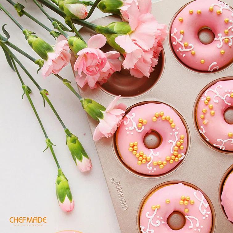 CHEFMADE CHEFMADE 12 Cavity Ring Doughnut Donut Mold Cake Pan
