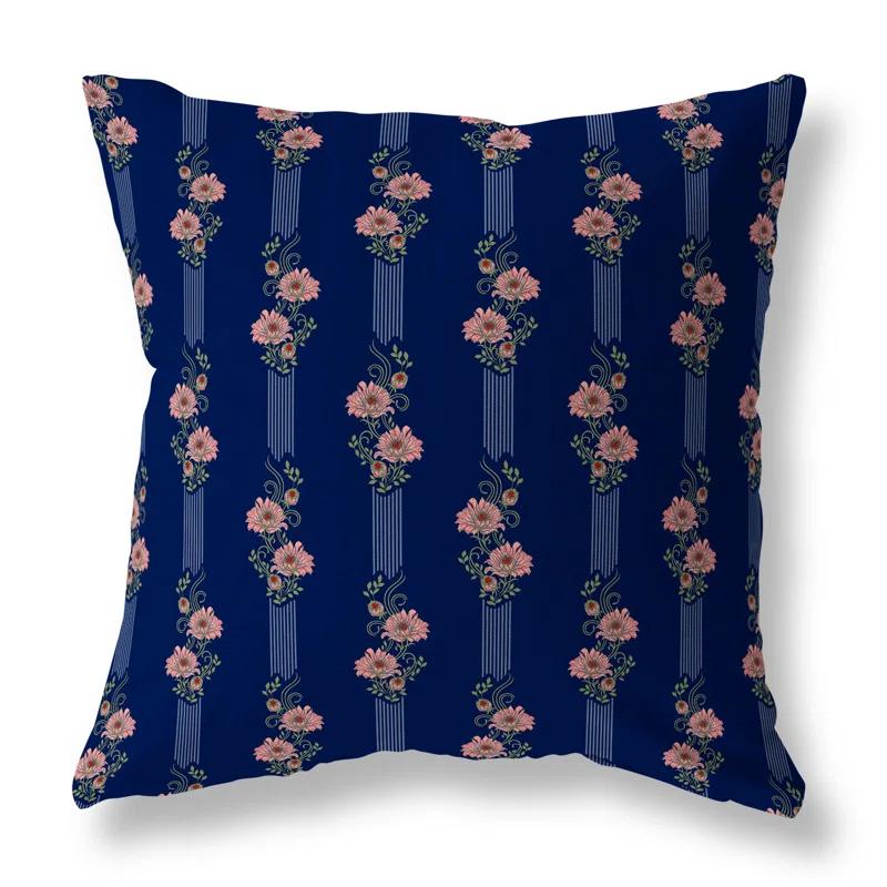 Amrita Sen Floral Luminosity Floral Indoor/Outdoor Reversible Throw Pillow