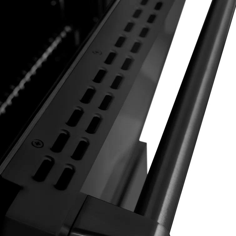 ZLINE ZLINE 48 in. 6.7 cu. ft. Paramount Double Oven Gas Range W/ 8 Burner Cooktop in Black Stainless Steel (SGRB-48) SGRB-48