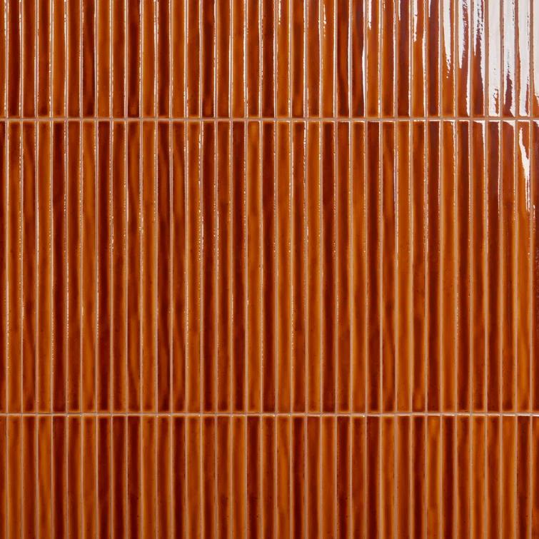 Vivanta 5.27 In. X 17.71 In. Glossy Ceramic Mosaic Elongated Subway Wall Tile (8 Sheets / Box)