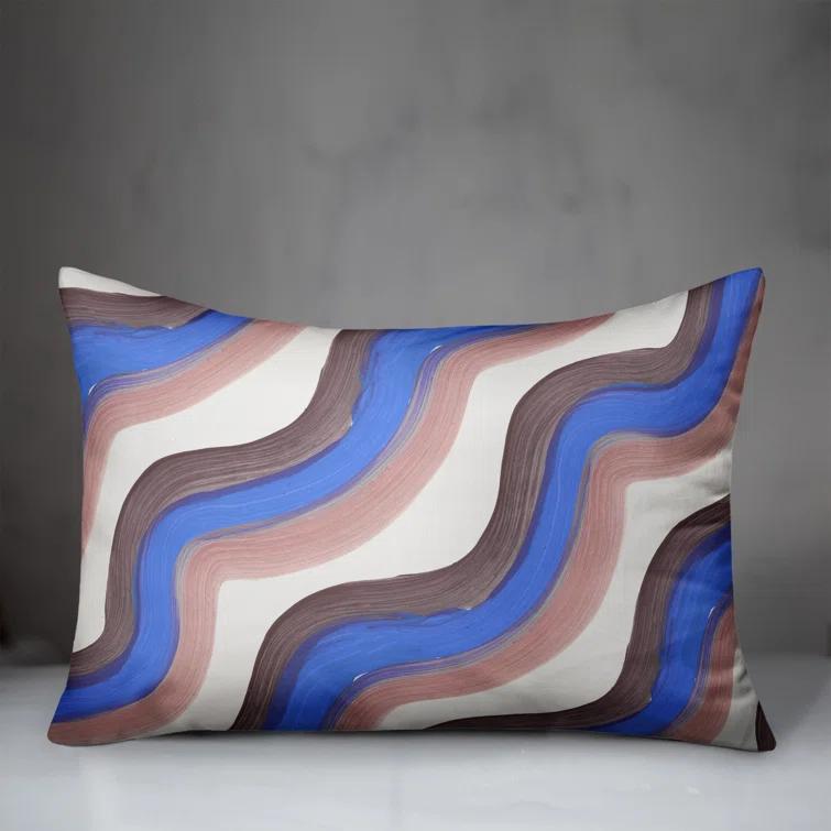 Designs Direct Creative Group Striped Indoor/Outdoor Reversible Throw Pillow