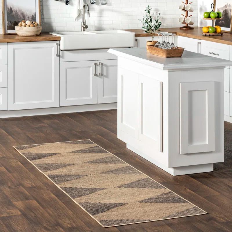 Foundry Select Dori SuperiorWash Tribal Easy-Jute Machine Washable Area Rug