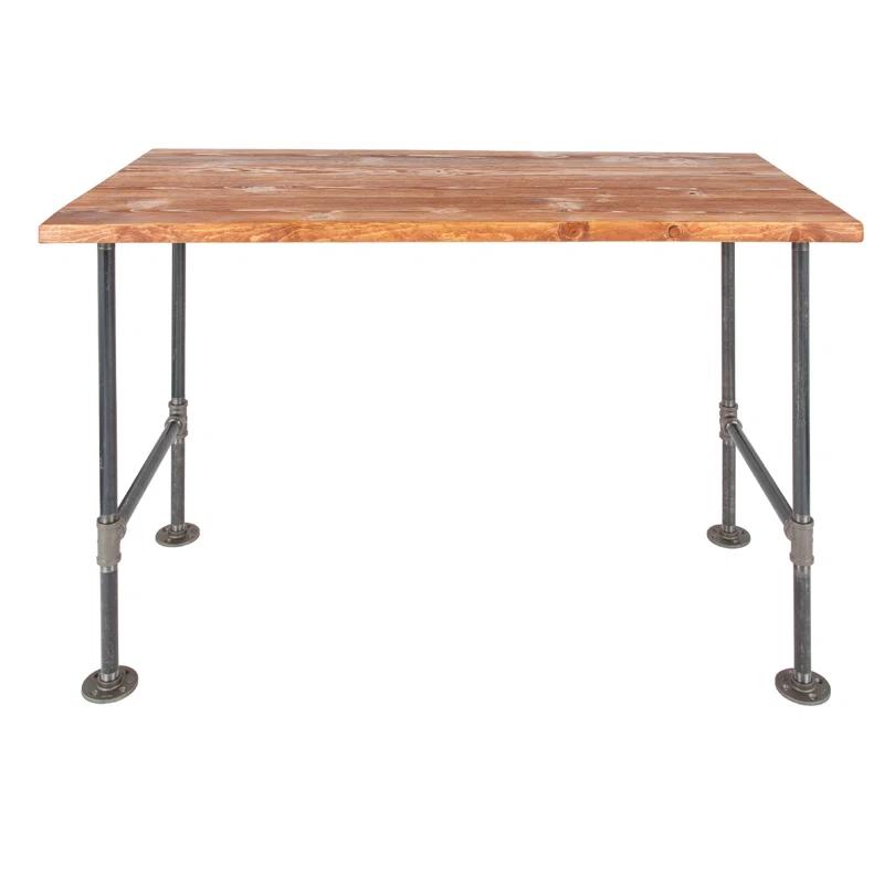 Pipe Decor 24 In. X 48 In. X 30 In. Wood Office Desk With Industrial Steel Pipe Legs