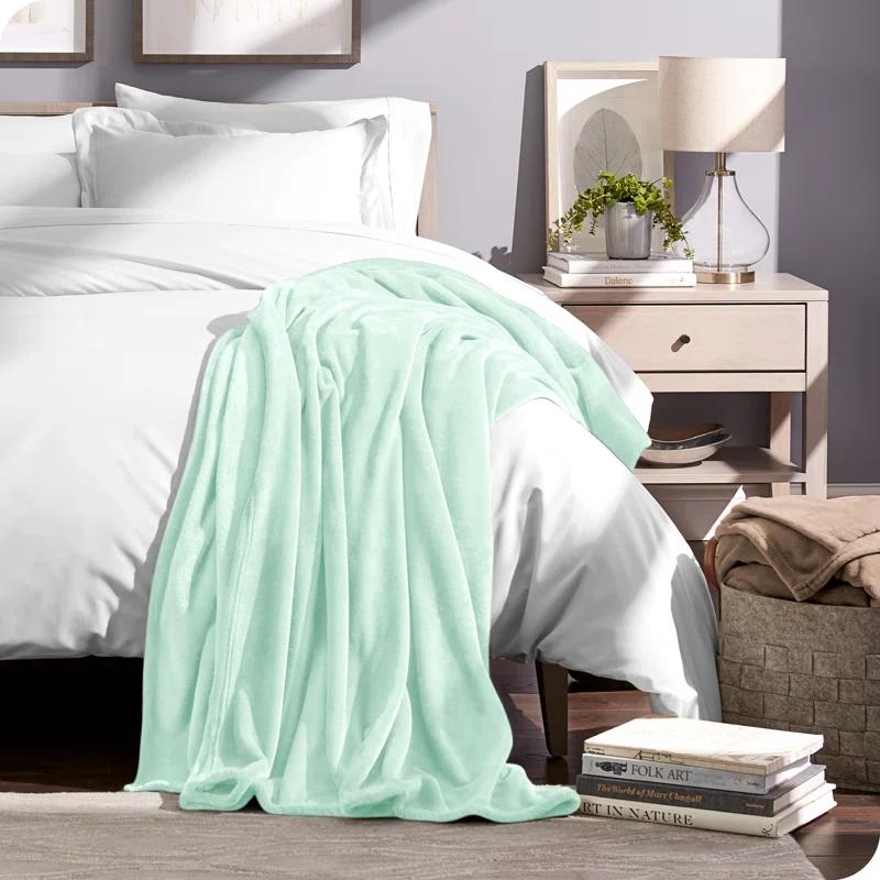 Bare Home Bare Home Microplush Fleece Blanket - Fuzzy, Warm, Bed/Throw Blanket