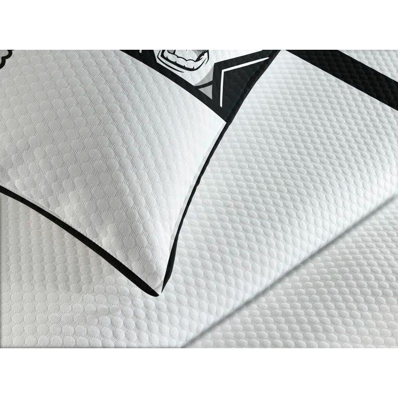 Ambesonne Ambesonne Anime Bedspread Set Japanese Cartoon Comic Black White Grey