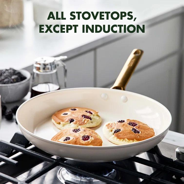 GreenPan ™ Reserve Taupe 2-Piece 10" and 12" Ceramic Non-Stick Fry Pan Set