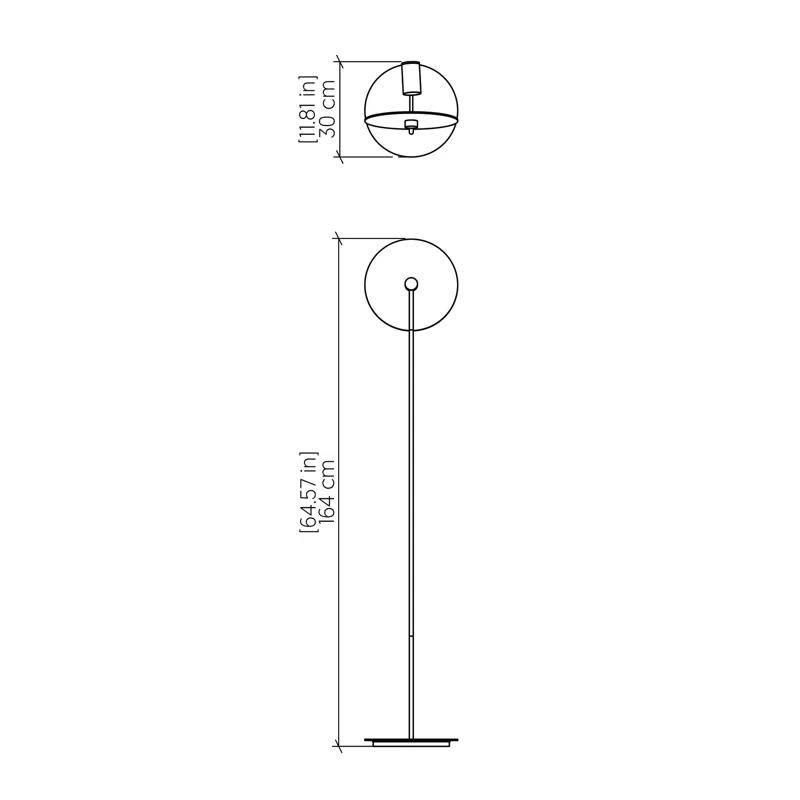 Accord Lighting Dot 63.96'' Novelty Floor Lamp