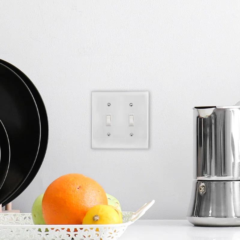 New York 2-Gang Toggle Light Switch Wall Plate