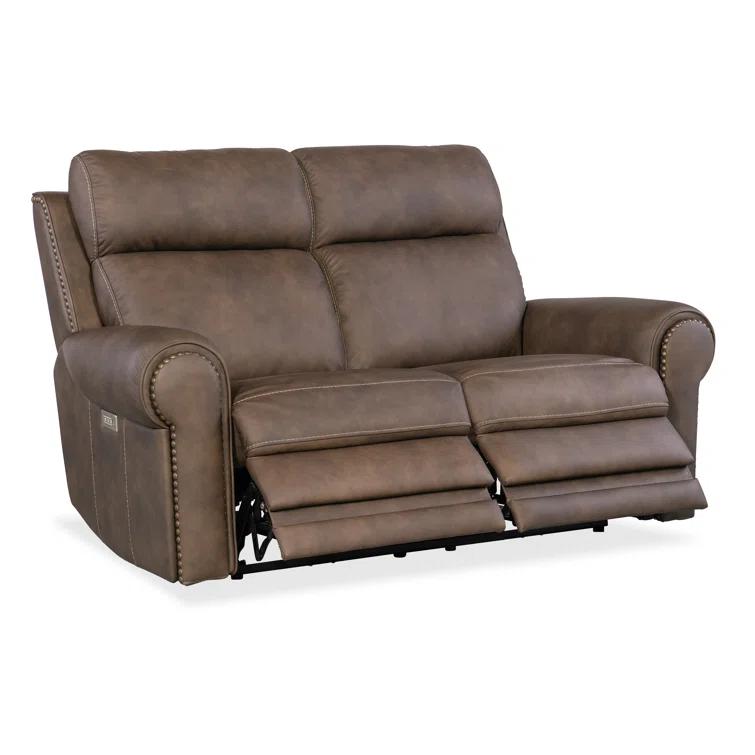 Hooker Furniture SS 66'' Leather Power Reclining Loveseat