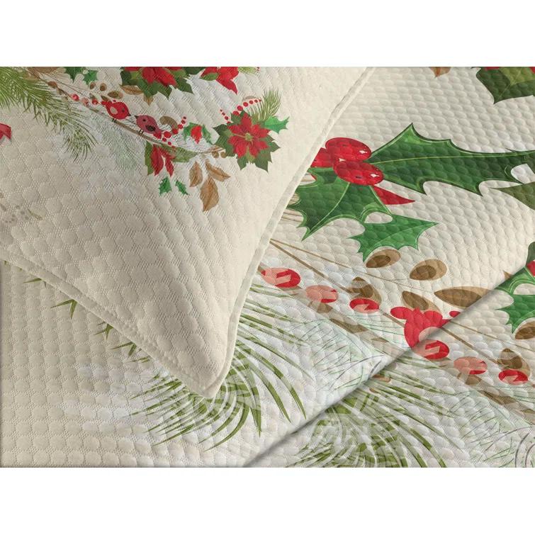 Ambesonne Ambesonne Christmas Bedspread Flower
