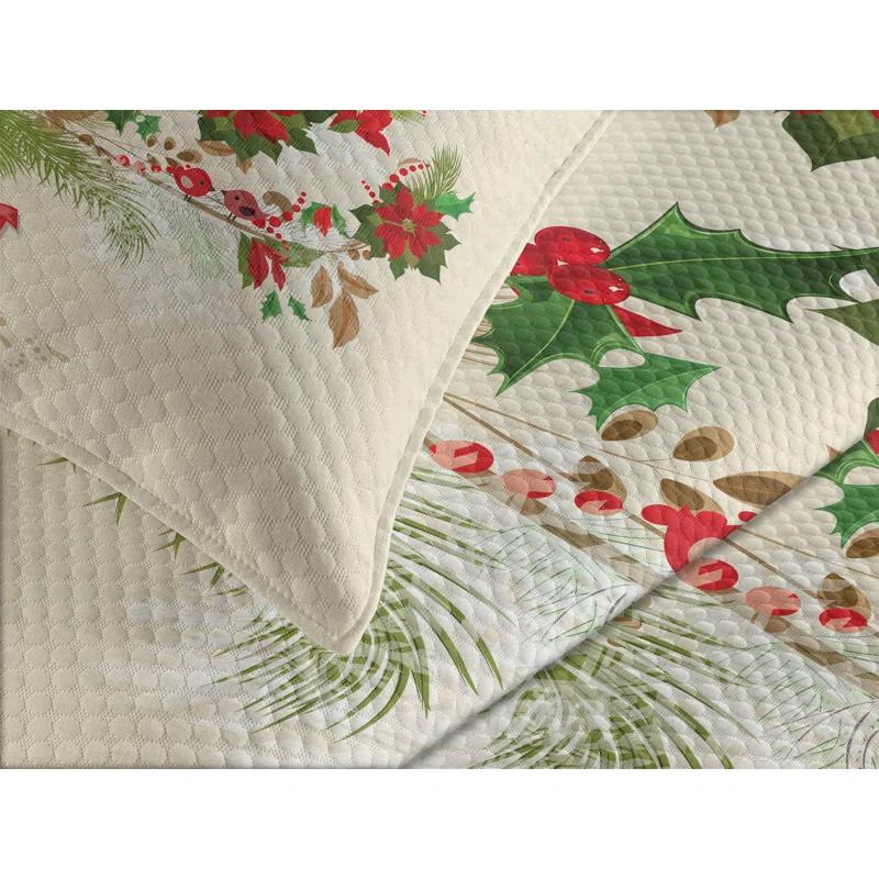 Ambesonne Ambesonne Christmas Bedspread Flower