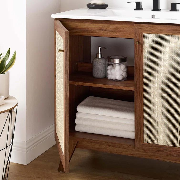 Modway Modway Soma 36'' Free Standing Single Bathroom Vanity with Manufactured Wood Top