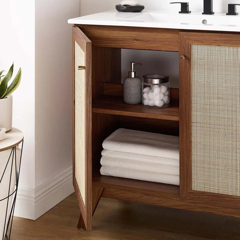 Modway Modway Soma 36'' Free Standing Single Bathroom Vanity with Manufactured Wood Top