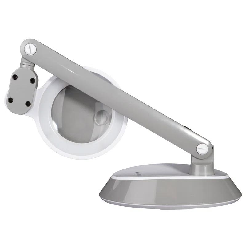OttLite OttLite Space Saving LED Magnifier Desk Lamp - 1.75x Optical Grade Magnifier, Pivoting Head