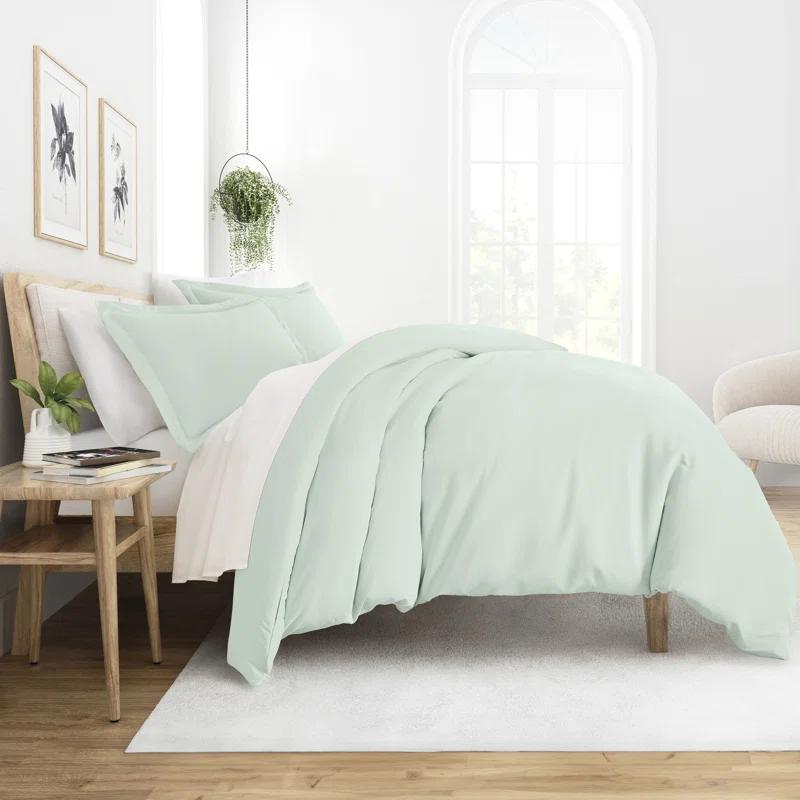 IEnjoy Home Super Soft Double Brushed Duvet Cover Set