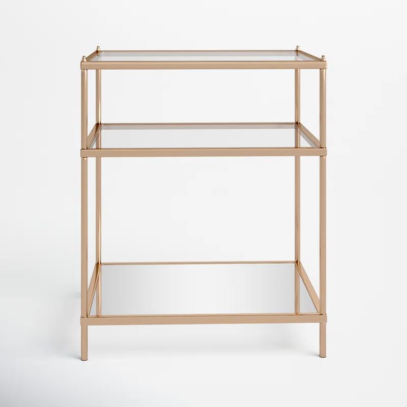 Wade Logan® Gosport Glass Top End Table