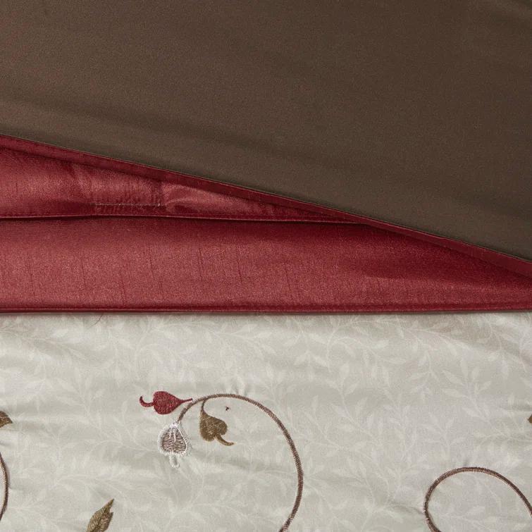 Madison Park Serene Embroidered 7 Piece Comforter Set