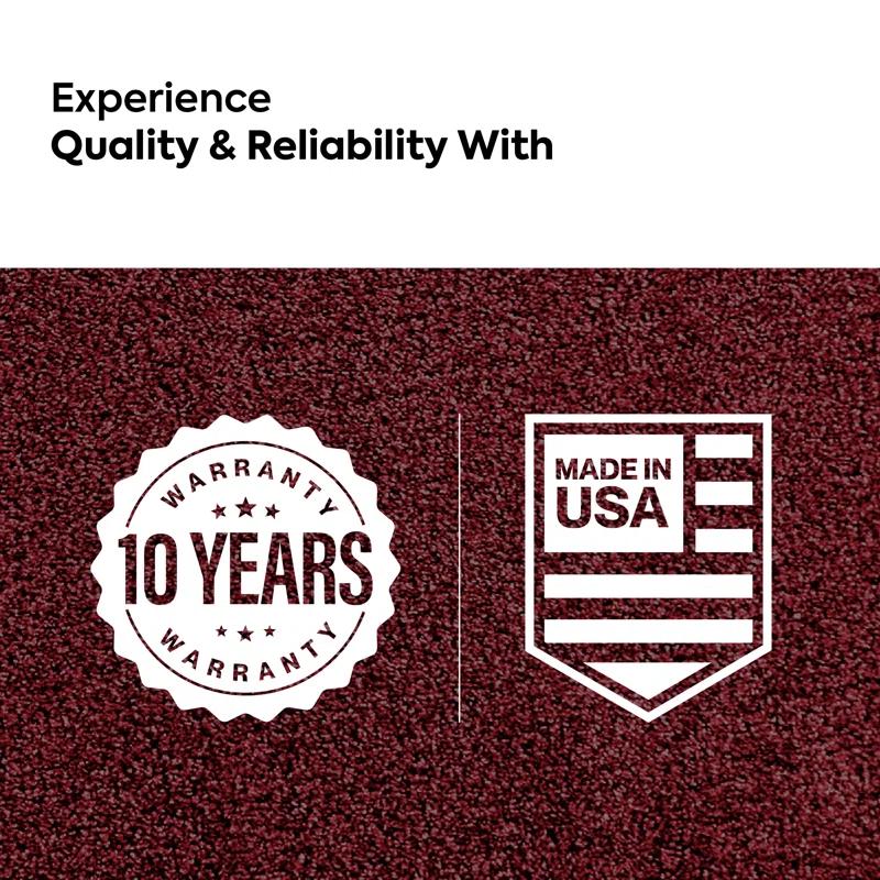 Furnish My Place Modern Plush Pet and Kids Friendly Solid Color Burgundy Area Rugs, Stain & Fade Resistance, Made in USA, Perfect for Living Room, Dining Room, Bedroom, Playroom and Kidsroom, Event, Wedding Rug