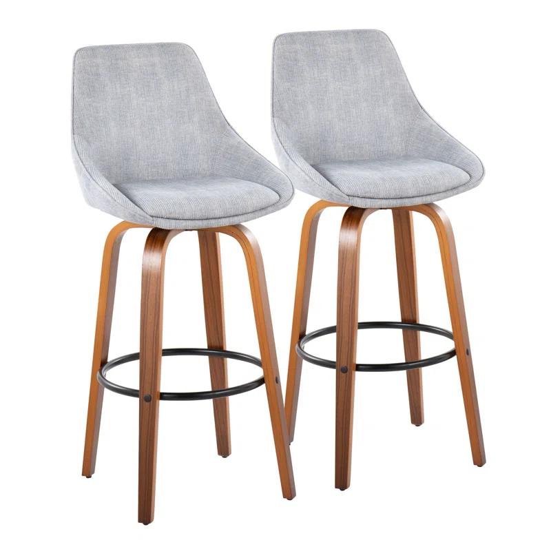 LumiSource Swivel Upholstered Counter Stool