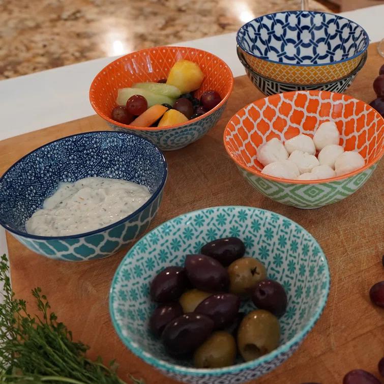 Certified International Certified International Chelsea 10 oz Mix and Match Dining Bowl Set (Set of 6)