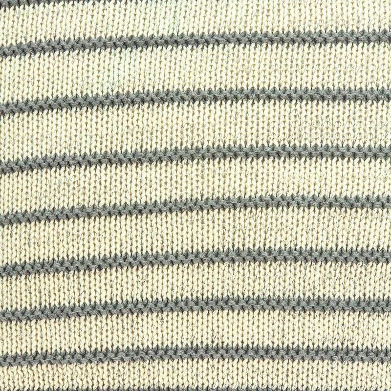 HomeRoots Striped Cotton Reversible Throw Pillow