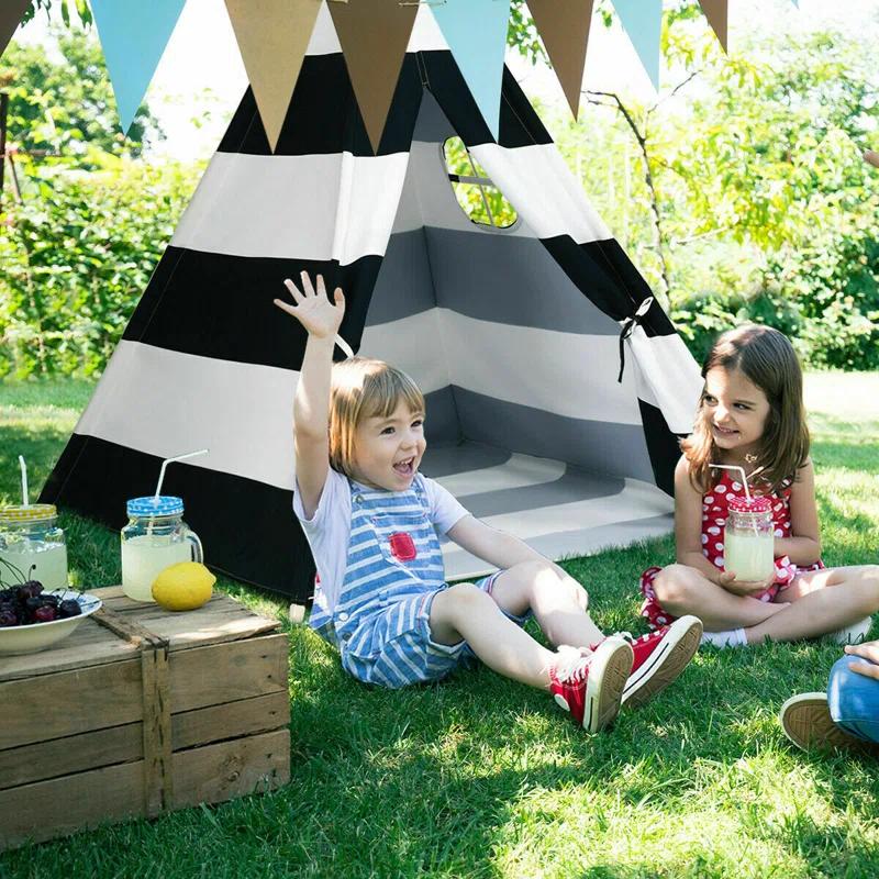 Costway Costway 47'' W x 47'' D Indoor / Outdoor Triangular Play Tent