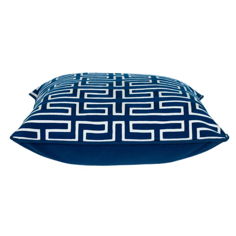 Parkland Collection Geometric Cotton Throw Pillow