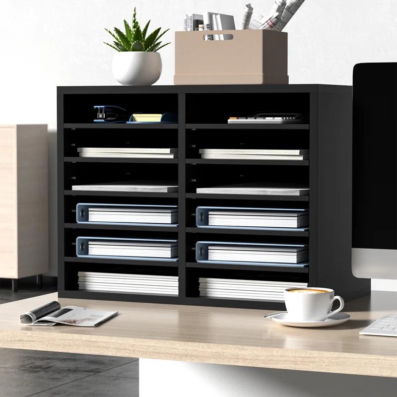 VEVOR VEVOR Manufactured Wood 12 Compartment Mailroom Table Accessory