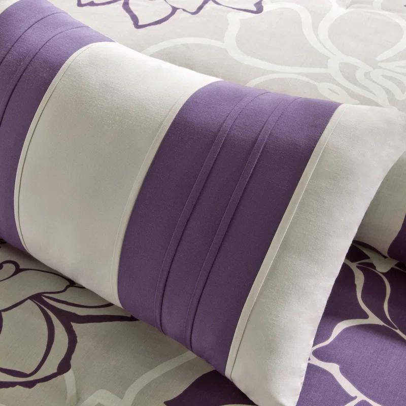 Madison Park Lola 7 Piece Floral Cotton Comforter Set