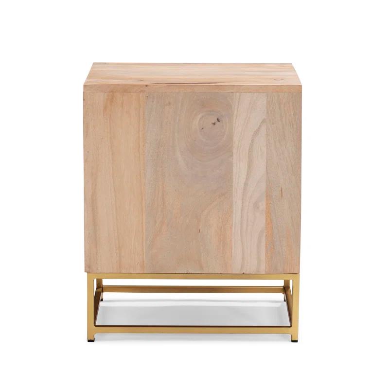 Leanne 2 - Drawer Cane Front Nightstand
