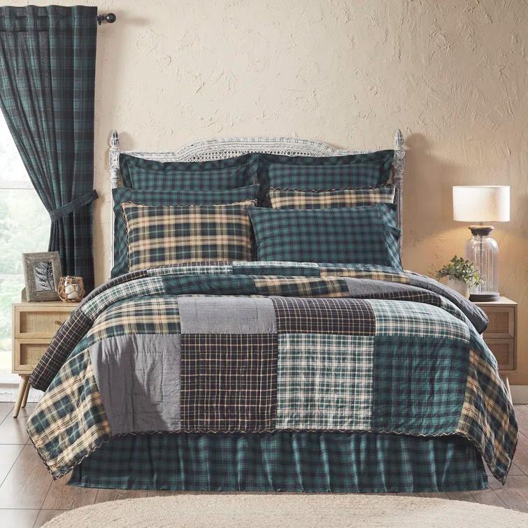 VHC Brands Pine Grove Cotton Plaid Quilt