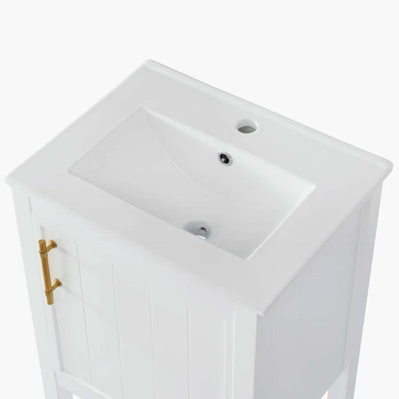 Beyong 33.5" H X 20" W X 15.5" D 20'' Single Bathroom Vanity with Top