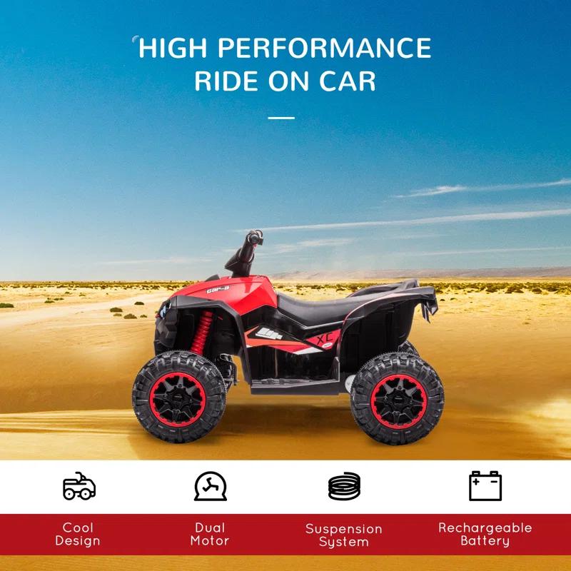 Aosom Aosom 12 Volt 1 Seater All-Terrain Vehicles Battery Powered Ride On
