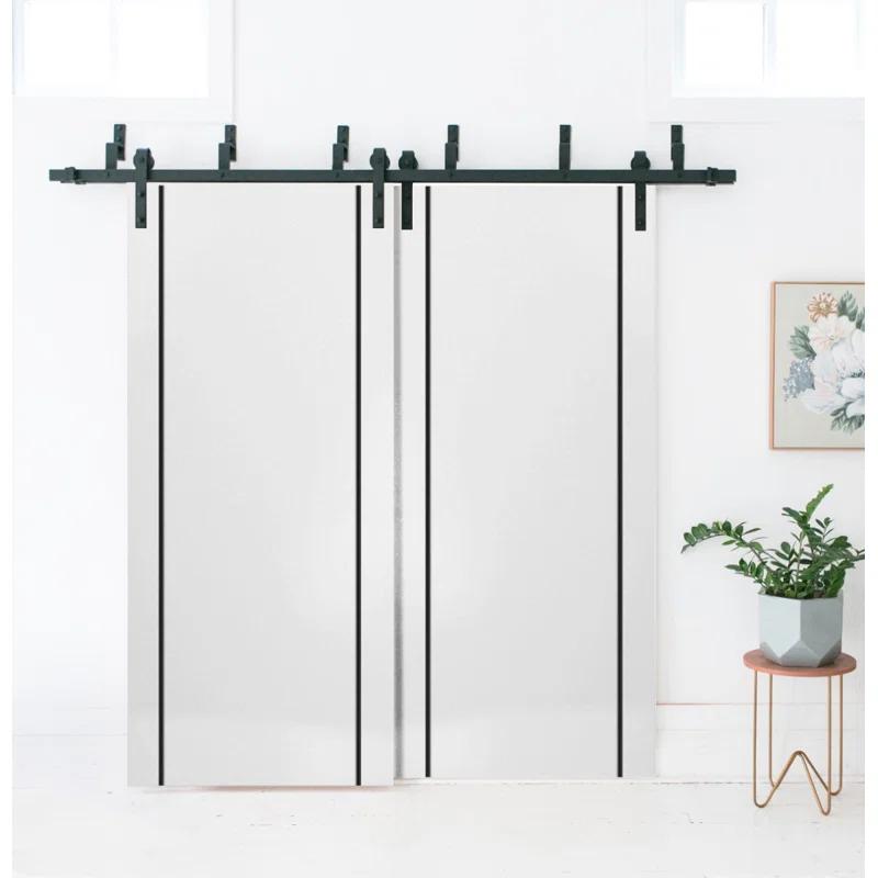 SARTODOORS Solid + Manufactured Wood Paneled Barn Door